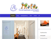 Tablet Screenshot of ergotherapie-am-bischofsplatz.de